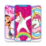 unicorn wallpaper android application logo